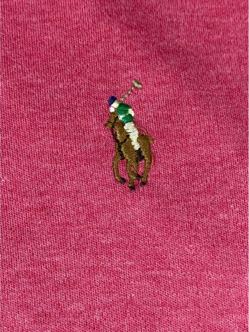 Polo Ralph Lauren Polo Shirt Mens L Pink Heather Custom Slim Fit Pony Cotton